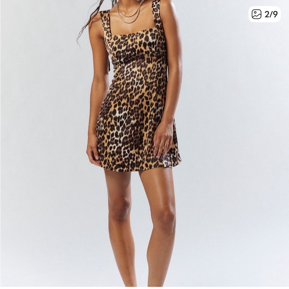 Urban Outfitters Leopard Print Mini Dress